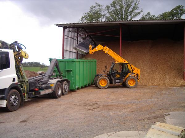 Transport de plaquettes de chauffage